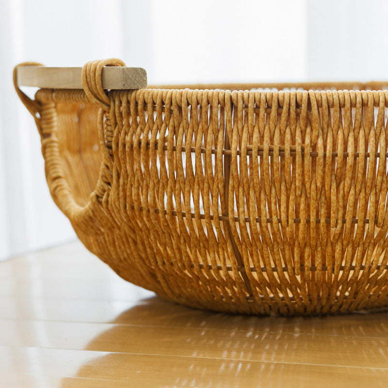Decorative Woven Living Room Basket Kalsten