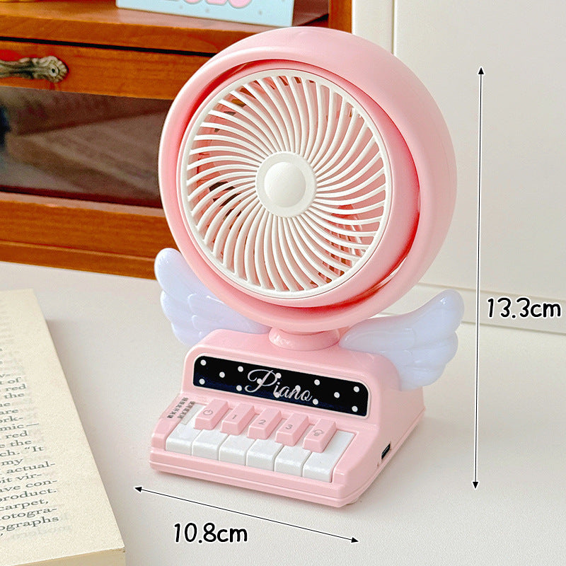 Unisex Portable Mini Fan in Playful Piano Design Kalsten