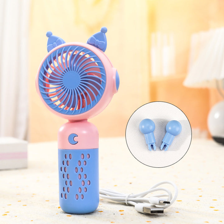 Women's portable hand fan with cute cat design Kalsten