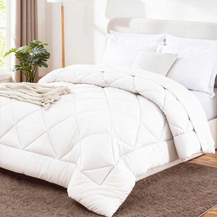 Luxurious Diamond Quilted Comforter Set Kalsten