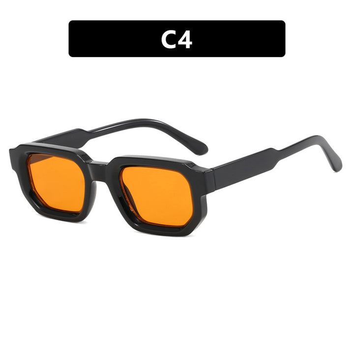 Women's geometric sunglasses with stylish transparent frame and polarized lenses Kalsten