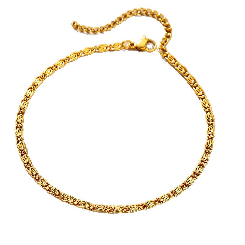 Woven Silver Chain Bracelet Kalsten
