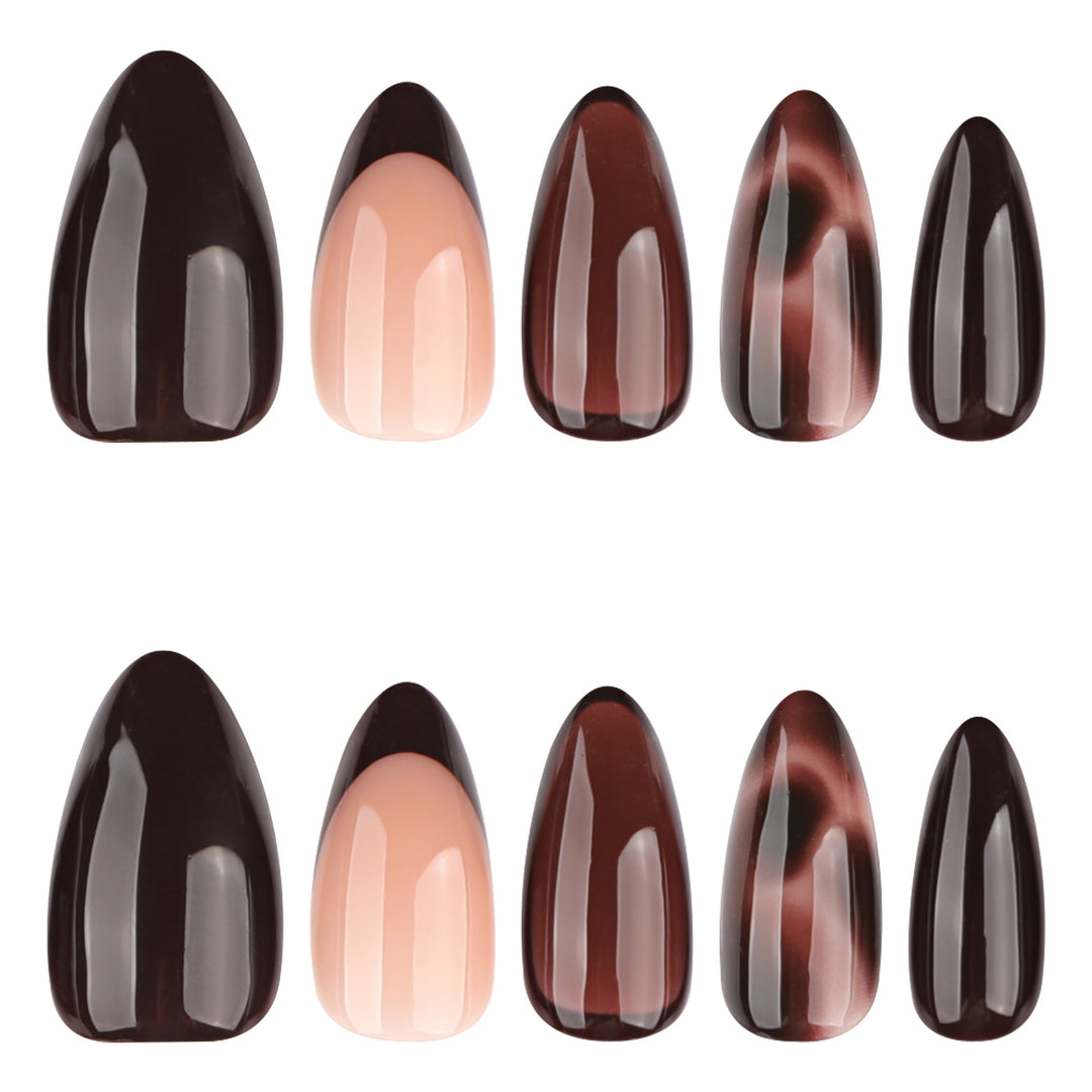 Artful Nail Art with Ombre Effect and Pattern Kalsten