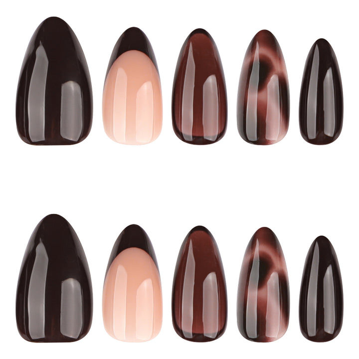 Artful Nail Art with Ombre Effect and Pattern Kalsten