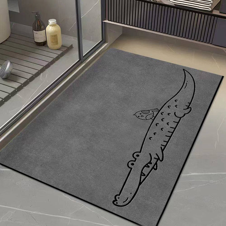 Fish Pattern Non-Slip Bath Mat