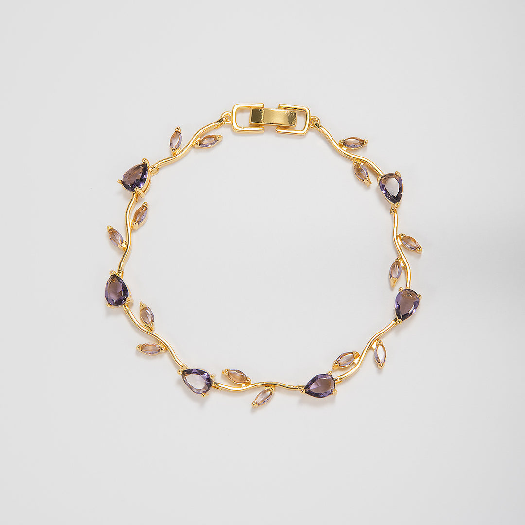 Elegant Floral Design Statement Bracelet Kalsten