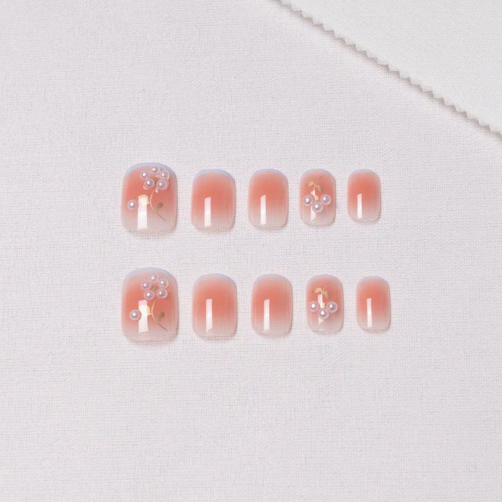 Floral Decorative Press-On Nail Art