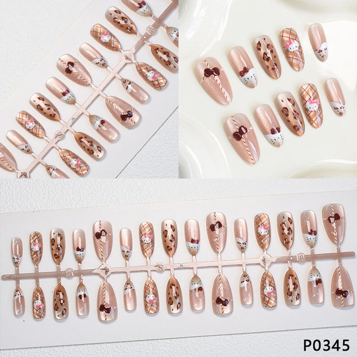 Playful Animal Print Press-On Nail Set Kalsten