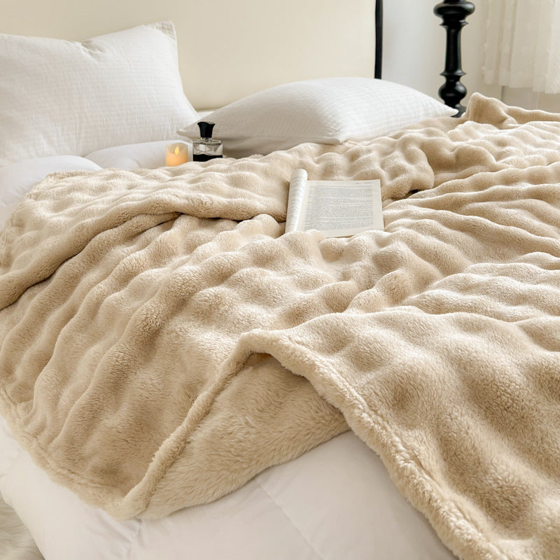 Soft Textured Sherpa Blanket