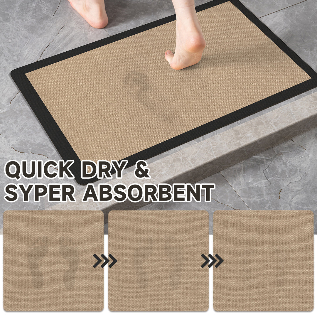 Soft Textured Bathroom Mat Set