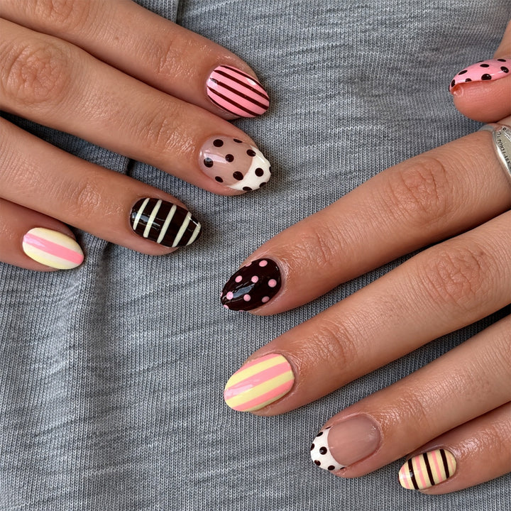 Creative nail art set with different designs Kalsten