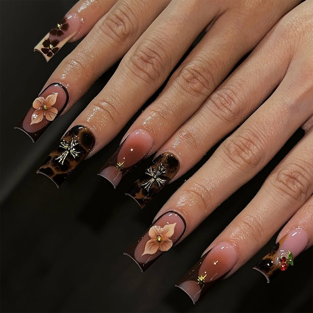 Artistic Long Acrylic Nail Extensions Kalsten