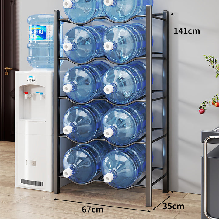 Heavy-Duty Triple-Tier Water Jug Rack for Large Bottles