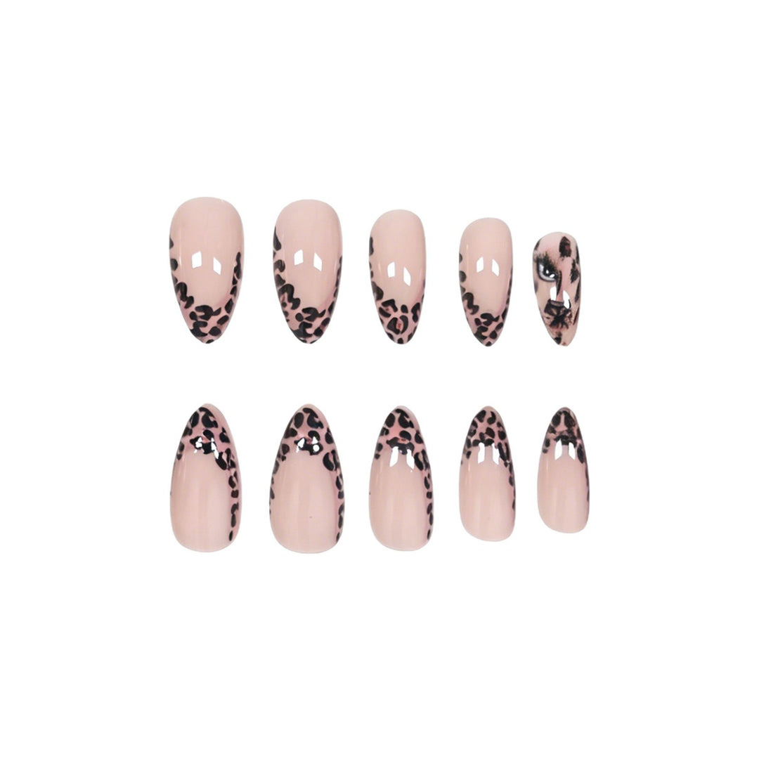 Leopard Print Stiletto Nail Art Kalsten