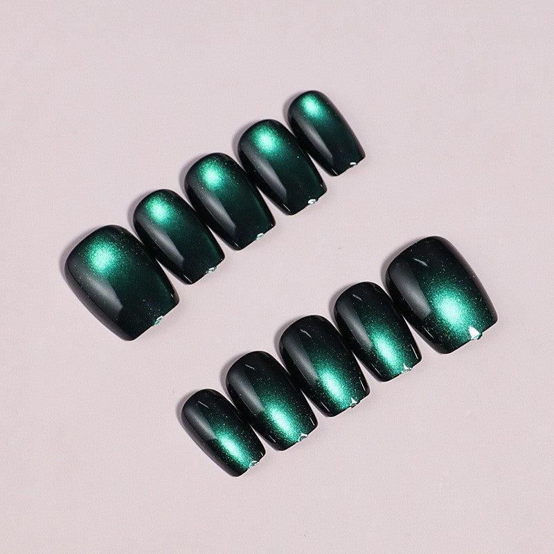Stylish Iridescent Press-On Nail Set Kalsten