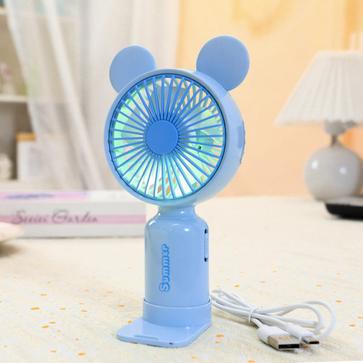 Women's Portable Hand Fan with Cute Ears Kalsten