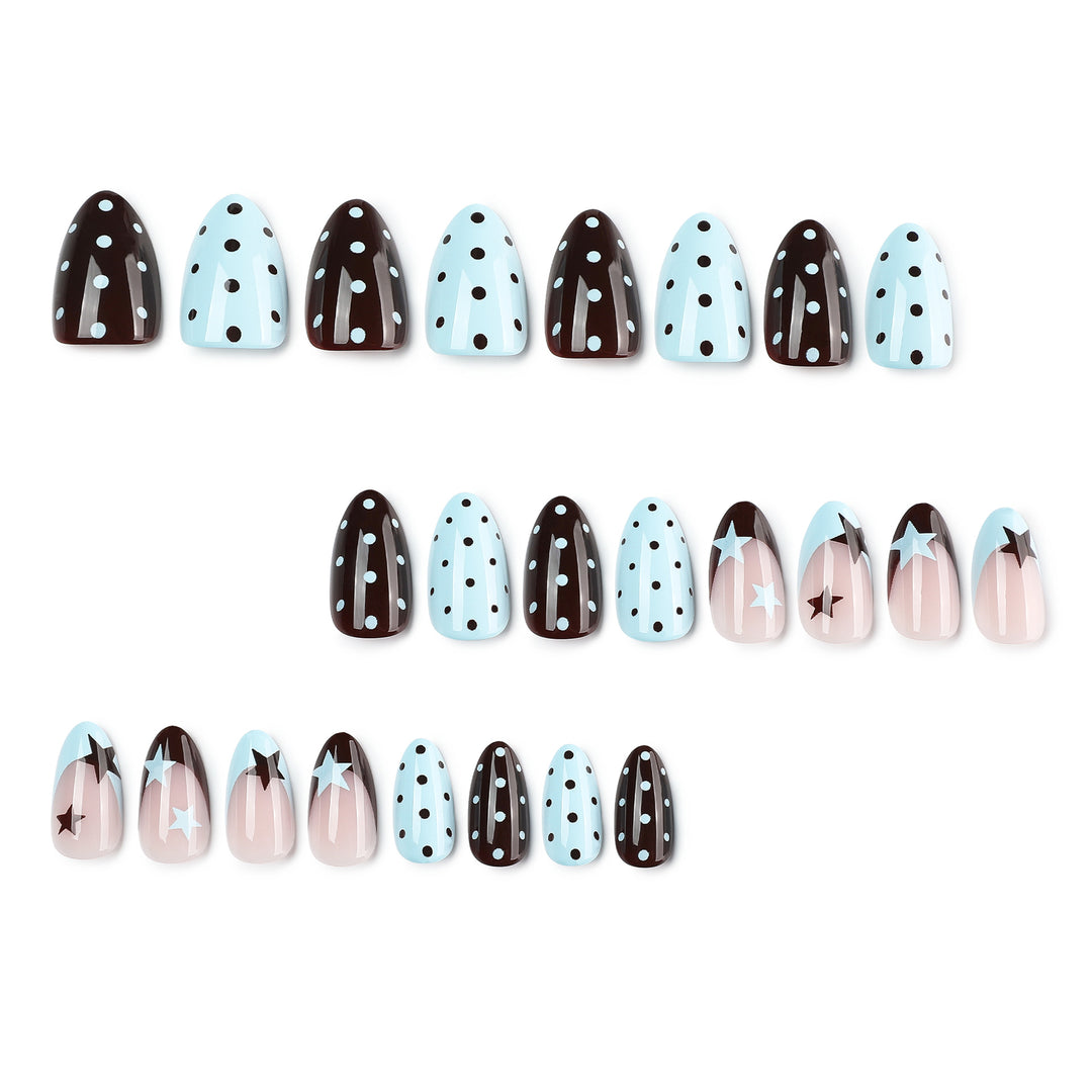 Artful Nail Extensions with Modern Star Design Kalsten