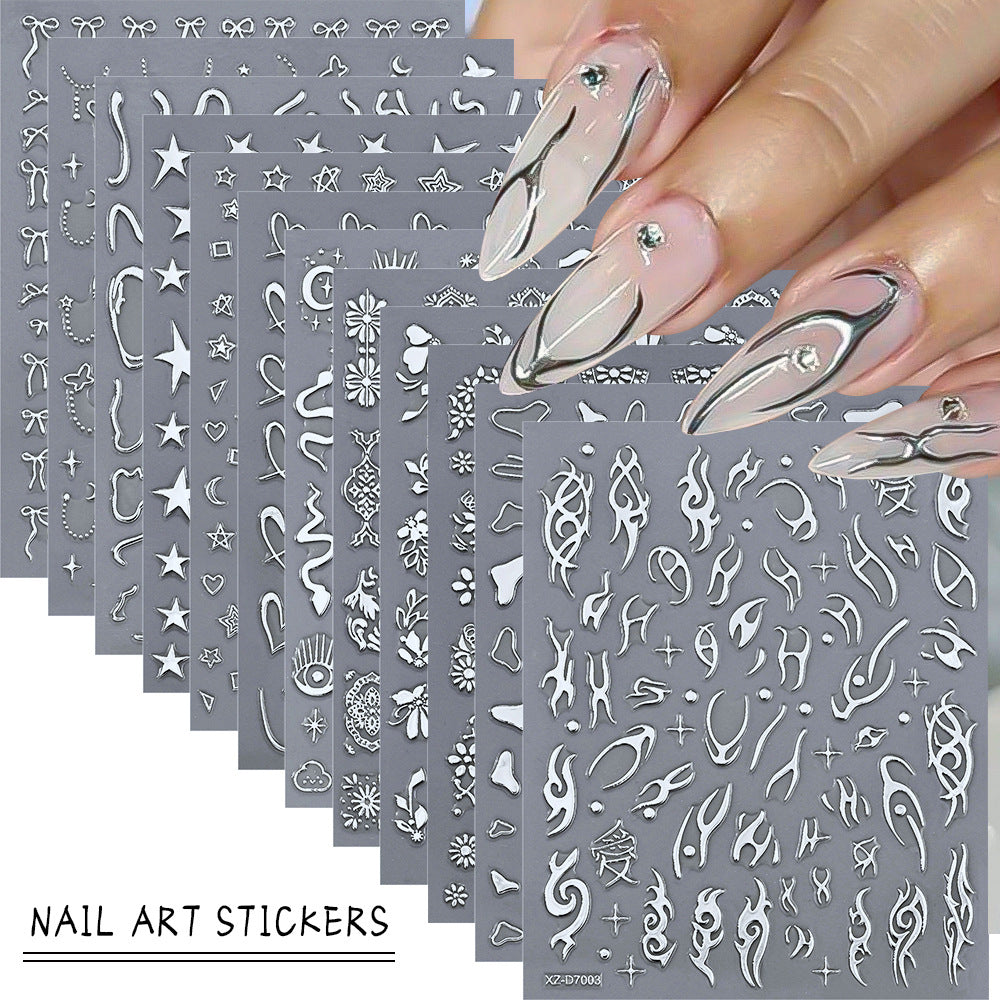 Floral Decorative Nail Art Stickers