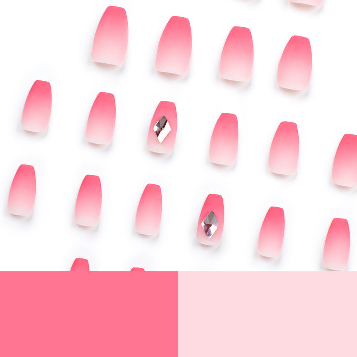 Glamorous nail art with elegant rhinestone accents Kalsten