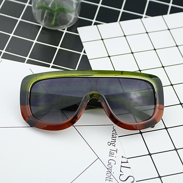Women's sporty oversized sunglasses with futuristic design Kalsten