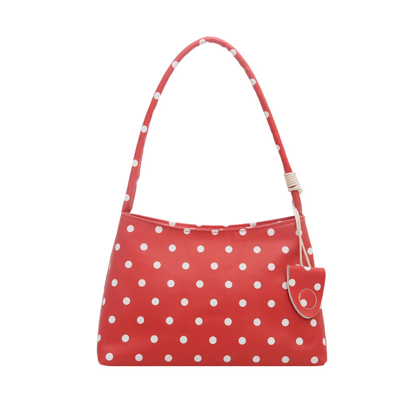 Casual Polka Dot Shoulder Handbag