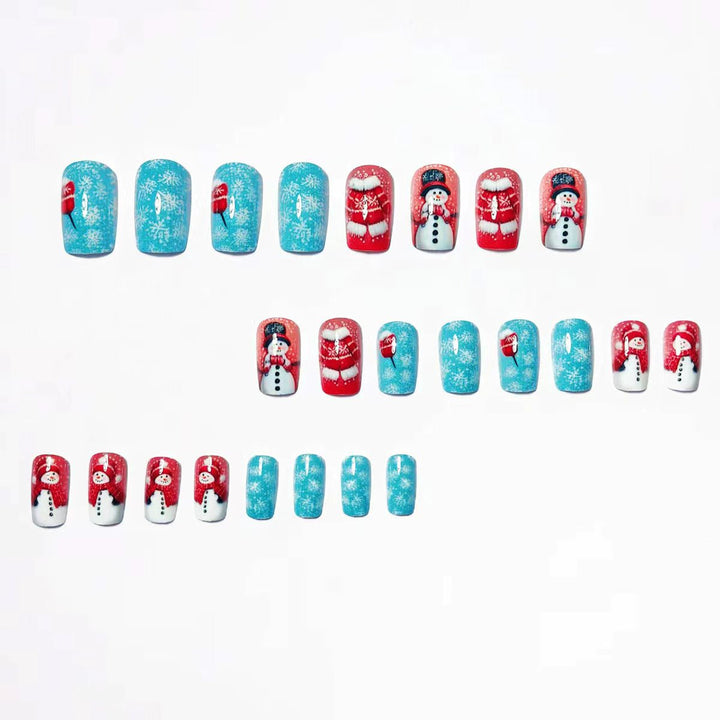 Festive Winter Wonderland Nail Art Kalsten