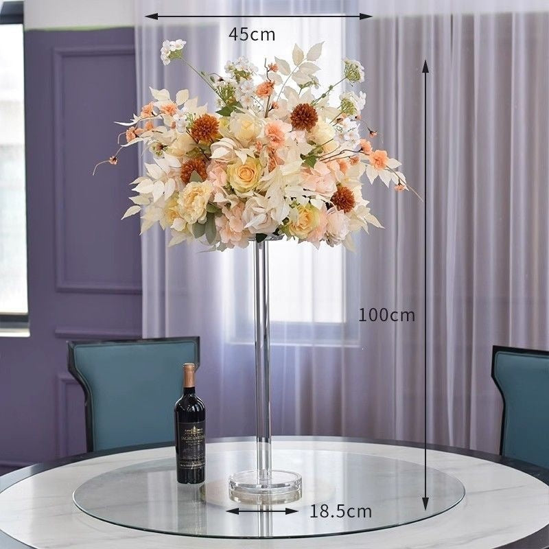 Elegant Floral Centerpiece with Acrylic Stand