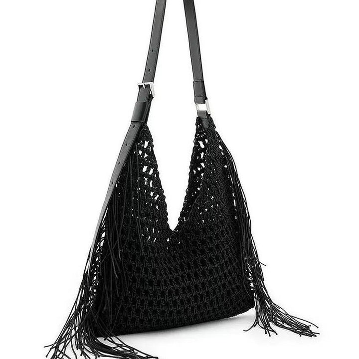 Macrame Hobo Bag with Fringes and Robust Design Kalsten