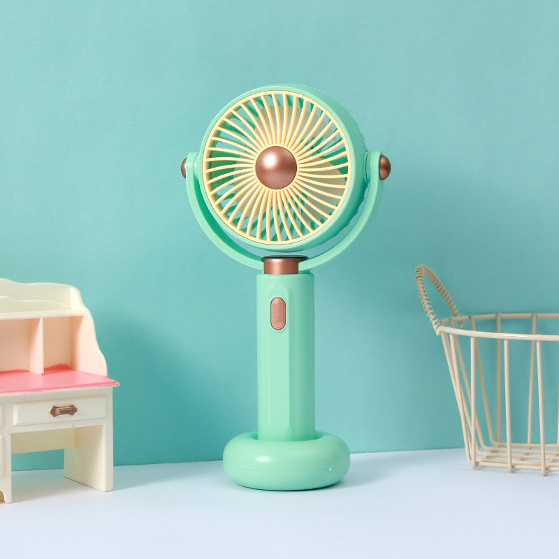 Unisex nan portable rechargeable handheld and desk fan with adjustable tilt Kalsten