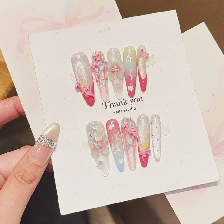 Artificial Nail Tips with Playful Design Kalsten