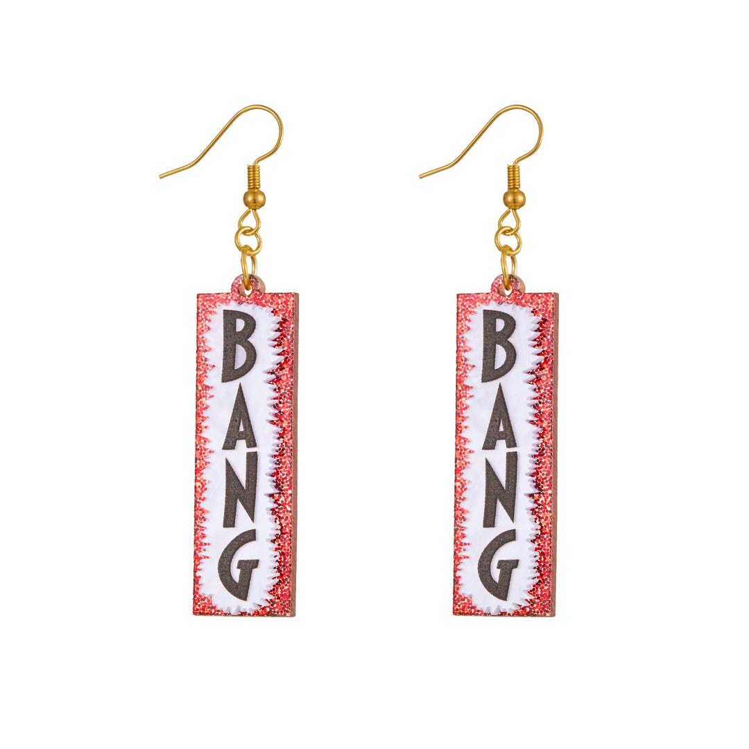 Quirky Word-Inspired Dangle Earrings Kalsten