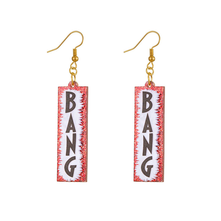 Quirky Word-Inspired Dangle Earrings Kalsten