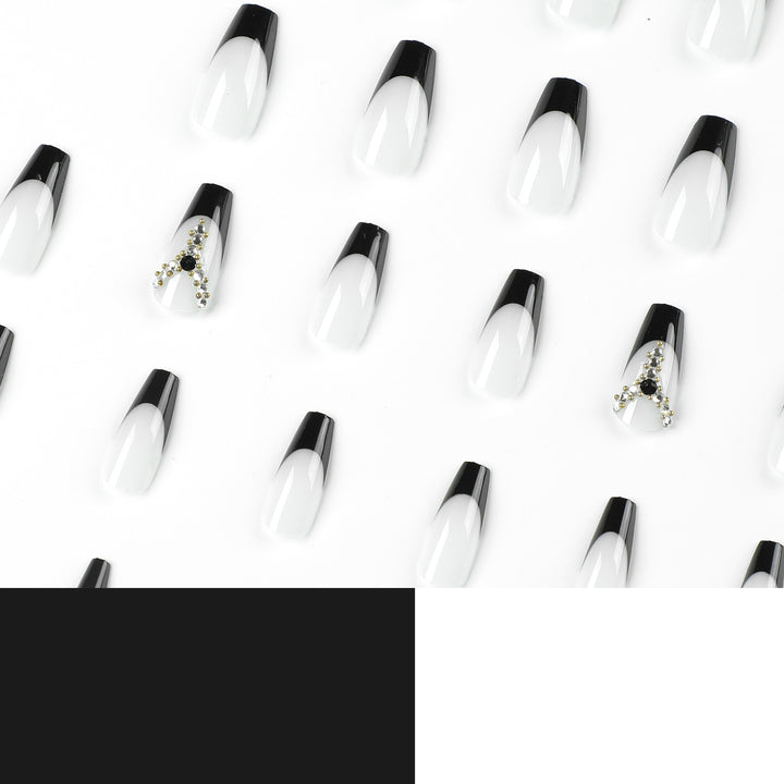 Artful Nail Extensions with Glitter and Ombre Details Kalsten