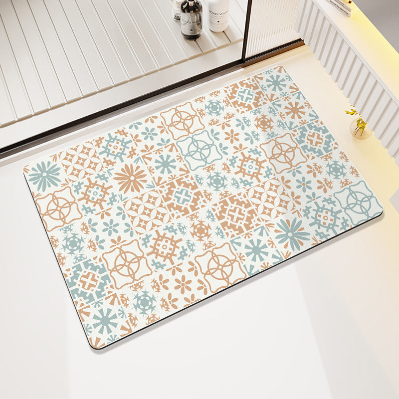 Abstract Modern Bath Mat Kalsten
