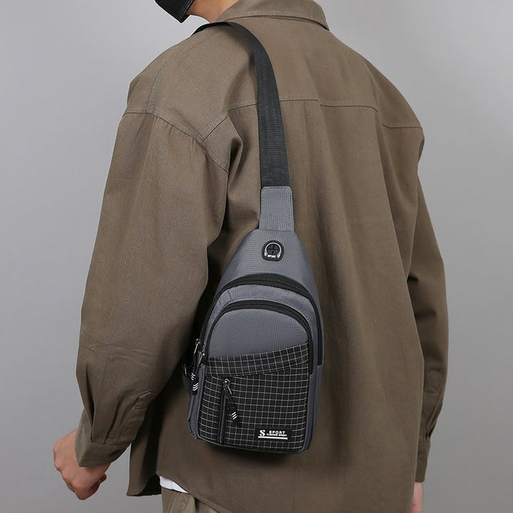 Compact Multi-Pocket Sports Sling Bag