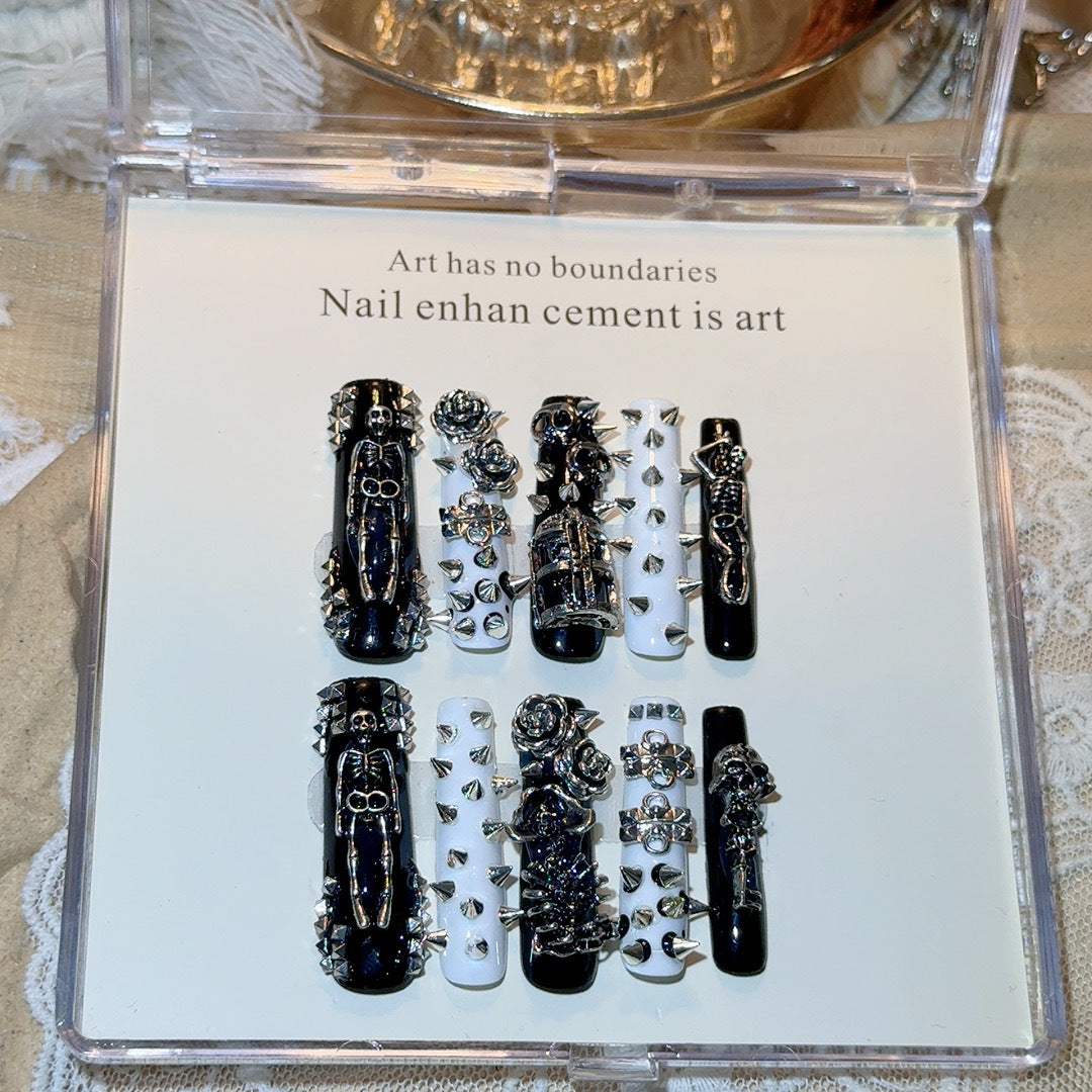 Gothic-Themed Nail Art Set