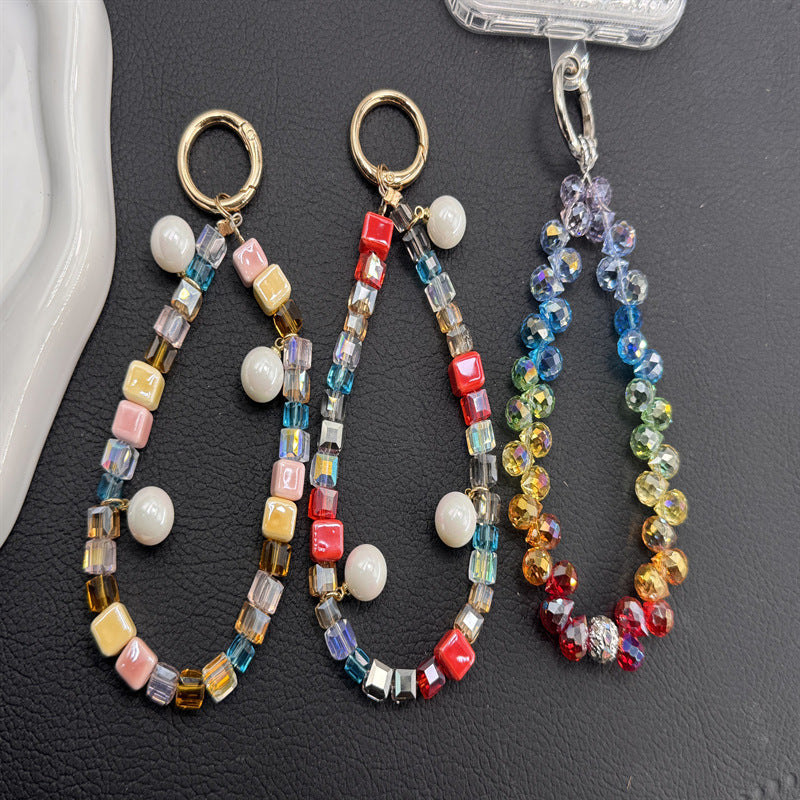 Colorful Beaded Phone Charm Lanyard Kalsten