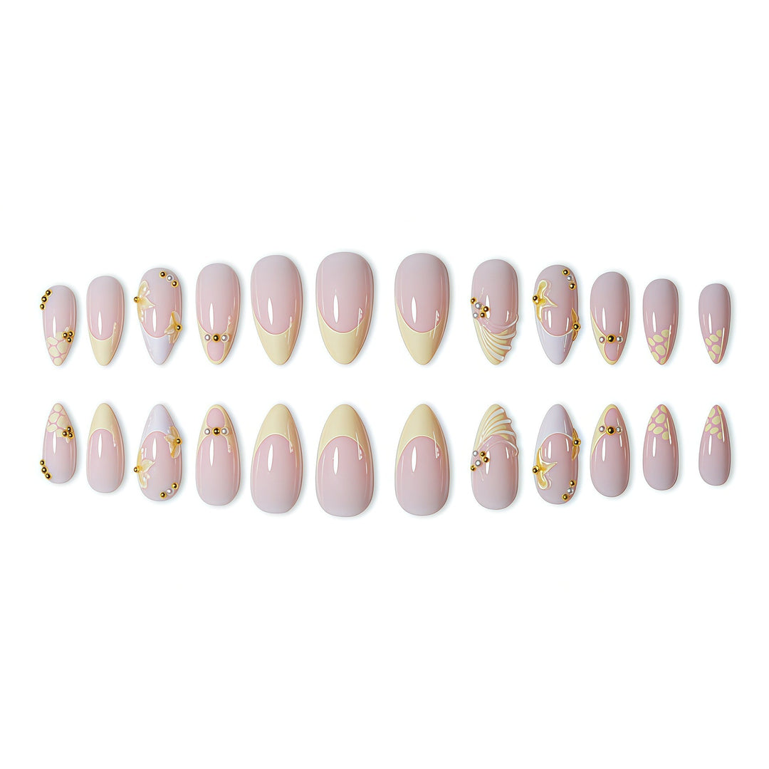 Elegant Floral Nail Art Design Kalsten