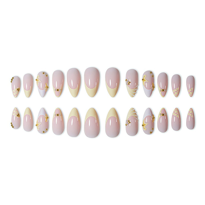 Elegant Floral Nail Art Design Kalsten