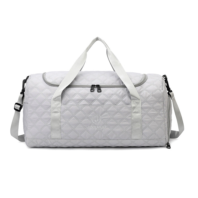 Quilted Multi-Pocket Sports Duffle Bag Kalsten