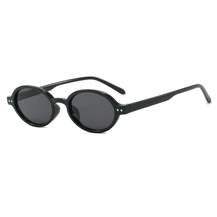 Ladies fashionable oval-shaped sunglasses with fancy frame Kalsten