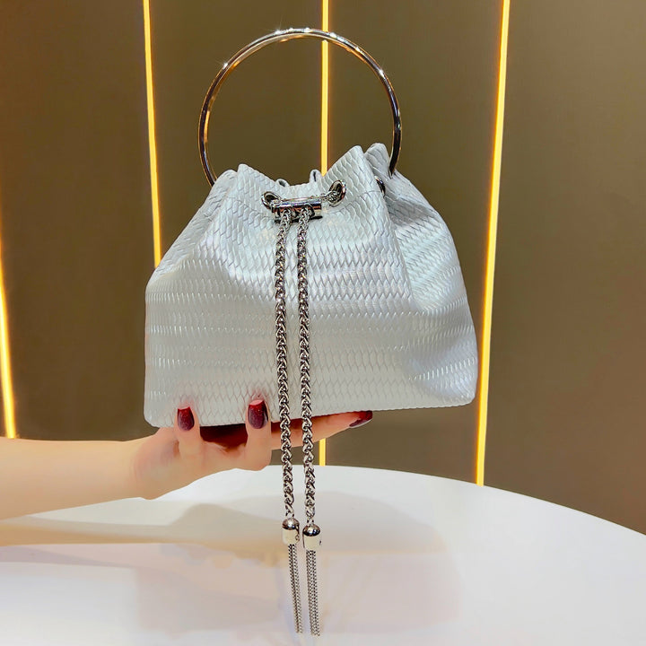 Decorative Ring-Handled Evening Bag
