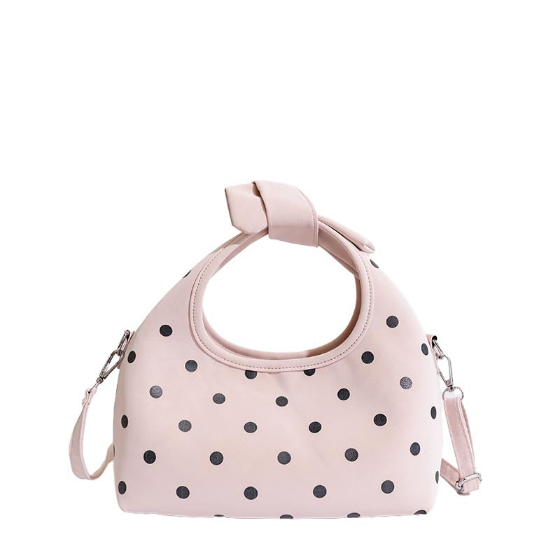 Charming Polka Dot Handheld Tote