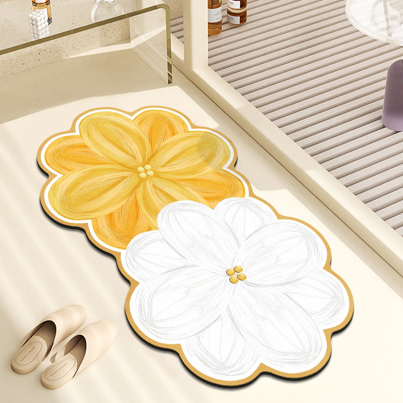 Decorative Floral Bath Mat
