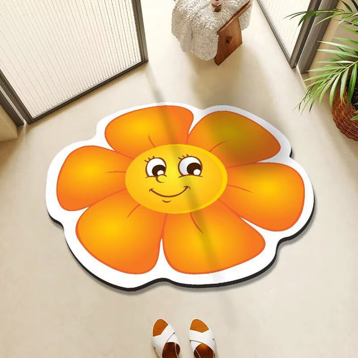 Cheerful Floral Decorative Area Rug Kalsten