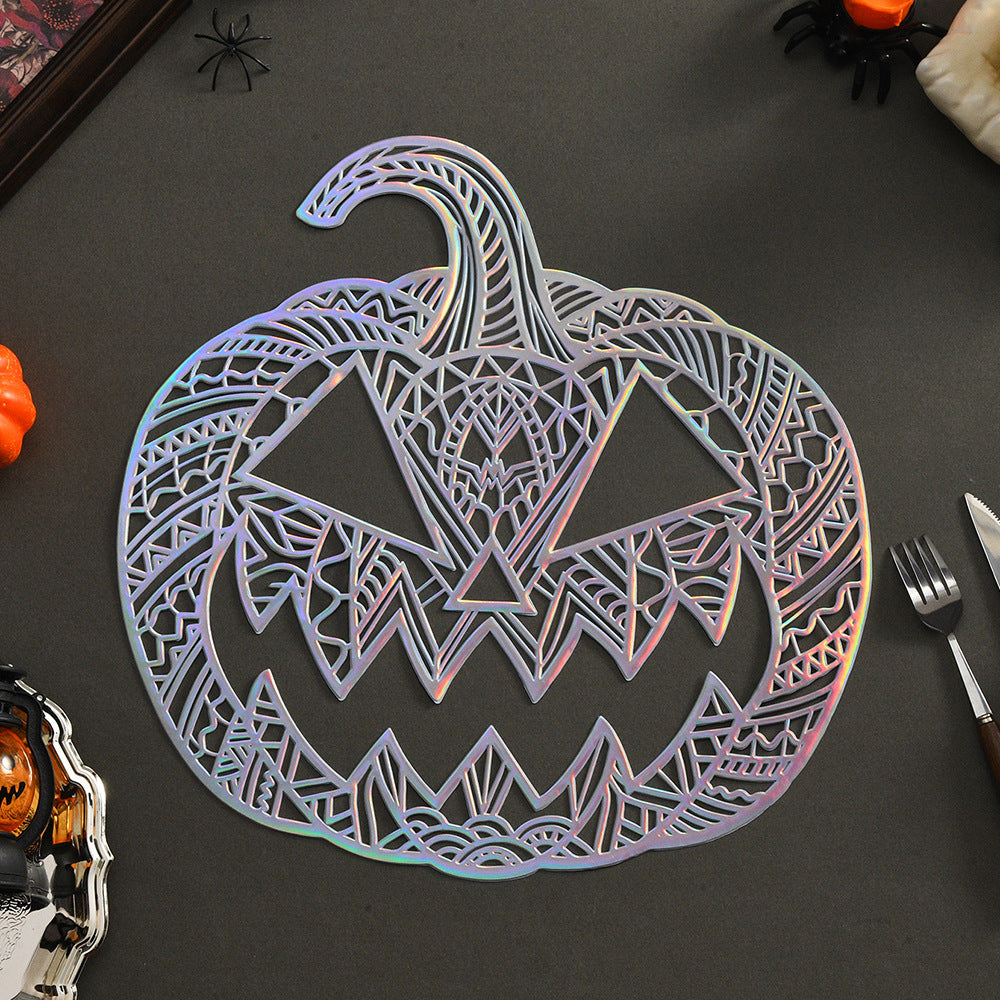 Filigree pumpkin table decorations made of heat-resistant plastic for Halloween table decor