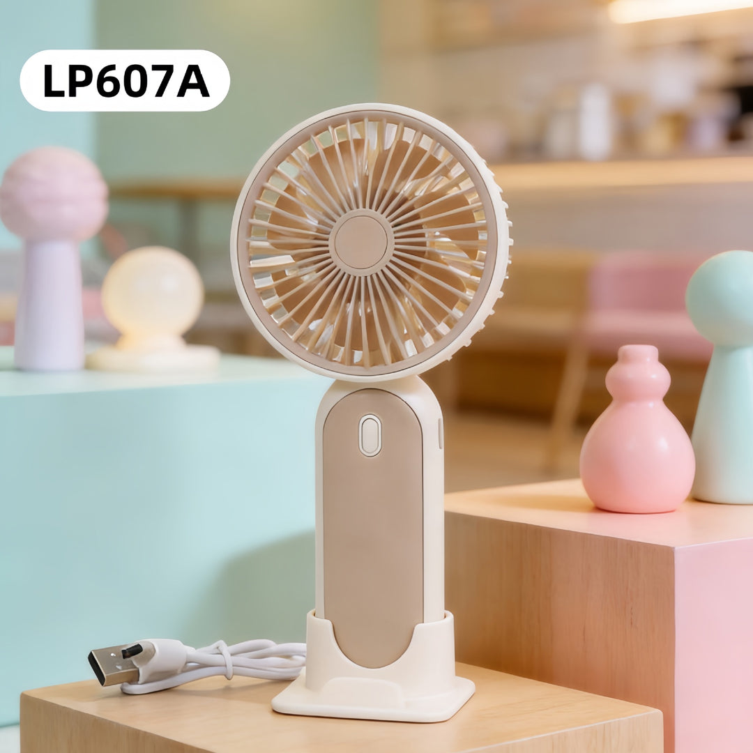 Women Portable USB Hand Fan with Flexible Stand Kalsten