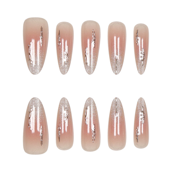 Elegant Stiletto Press-On Nails with Glitter Accents Kalsten 1789085706
