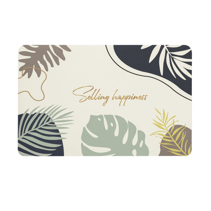 Tropical-Inspired Soft Bath Mat