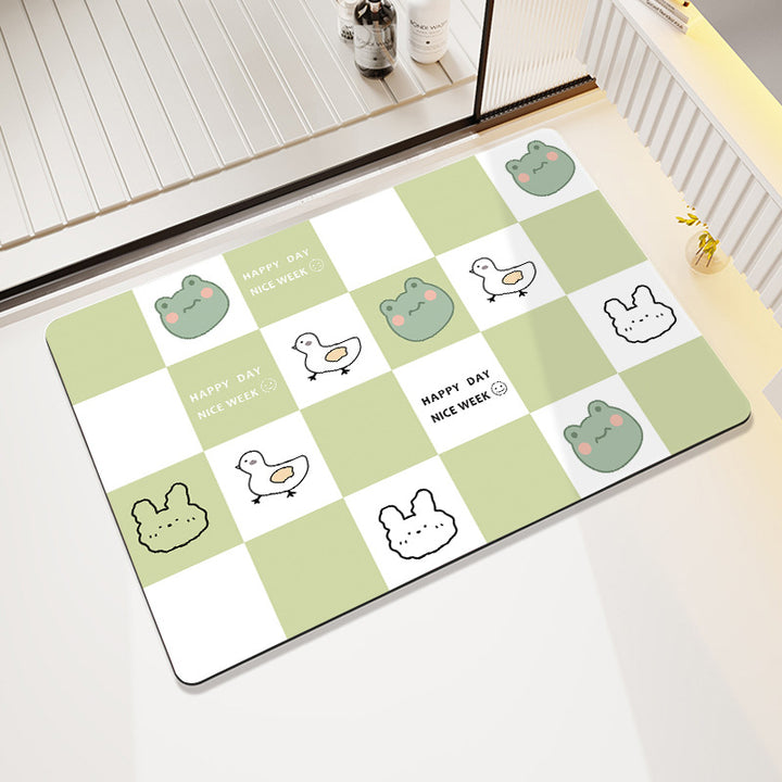 Fun-Themed Cartoon Bath Mat Kalsten